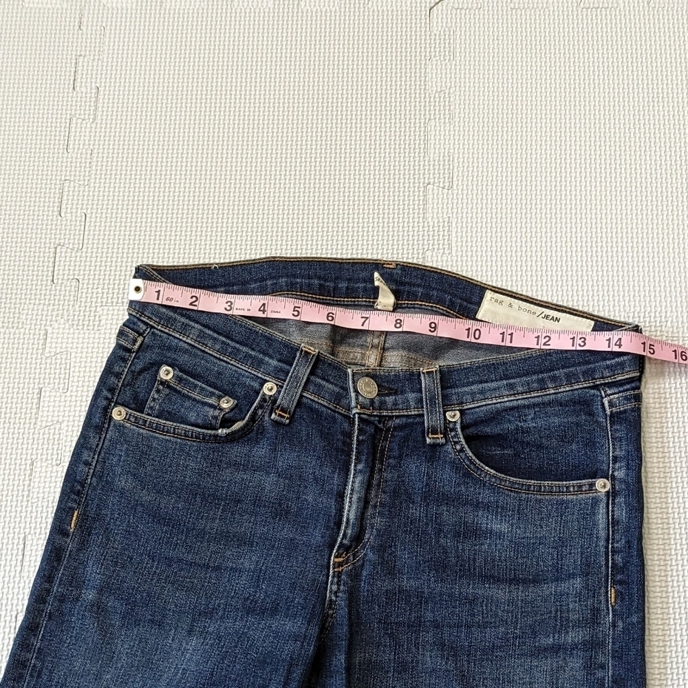 Rag & Bone Medium Wash Skinny Jeans Size 28 Vashon - Picture 5 of 9